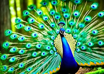 paon bleu